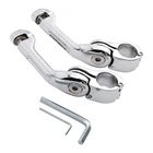 1.25" 32MM Adjustable Highway Long Angled Foot Pegs Mount Fit For Harley Touring New. Price: $29.99.