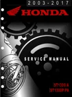 2003-2017 Honda P/a ST1300A Service Manual And Non-abs Models Remanufactured. Price: $50.00.