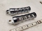 Chrome Billet Swiss Cheese Footpegs Harley Sportster Softail Dyna Highway New. Price: $49.99.