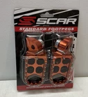 Scar Racing Standard Foot Pegs Aluminum Alloy W/ Steel Pins Ktm Orange #5211OR New. Price: $30.00.