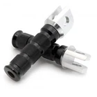 Emgo Slash-cut Style Footpegs Passenger Black Motorcycle Street 50-11325A New. Price: $22.12.