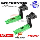 40MM Adjustable Green Rider Foot Pegs Shinobi For Brutale All Year New. Price: $70.30.