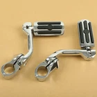 1.25" Long Angled Highway Foot Pegs Crash Bar Mount For Harley Road Street Glide New. Price: $39.40.
