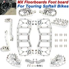 Mx Floorboards Footboards Brake Pedal For Harley Touring Street Glide Road New. Price: $174.20.