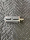 Harley Davidson Slotted Chrome And Rubber Footpeg #43280-01 Used. Price: $14.95.