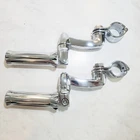 Xtreme Machine V Cut Chrome Footpegs W/ Harley 360 Adjustable Highway Mounts Used. Price: $74.49.