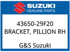 Suzuki Oem Part 43650-29F20 Bracket Pillion New. Price: $82.61.