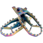 Tusk Blitz Titanium Moto Foot Pegs Jet Fuel Kx 06-25-RAINBLUE New. Price: $193.65.