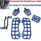 Cnc Floorboards Footboard Shift Peg Lever Brake Pedal For Harley Touring Softail New. Price: $196.99.