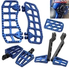 Blue Floorboards Foot Pegs Shifter For Harley Street Glide Road King Softail New. Price: $189.04.