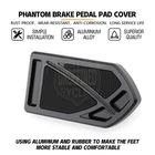 Black Brake Pedal Large Pad For Harley Electra Street Road Tri Glide Softail New. Price: $31.20.