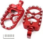Mdpromcp Cnc Motorcycle Wide Foot Pegs Aluminum 360 Roating Adjustable Red New. Price: $44.64.
