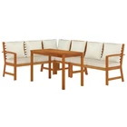 Patio Dining Set Outdoor Furniture With Cushions Solid Wood Acacia Vidaxl New. Price: $656.99.