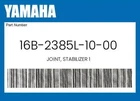 Yamaha Genuine Joint, Stabilizer 16B-2385L-10-00 New. Price: $65.90.