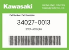 Kawasaki Genuine Step-assy,rh 34027-0013 New. Price: $77.90.