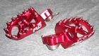 Flo Motorsports Footpegs Suzuki RMZ250 RMZ450 Red Mx Motocross 2010-2025 (A1) New. Price: $80.00.