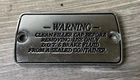 Harley-davidson Xl Flst Master Cylinder Cover Eagle Iron 42381-87T Used. Price: $18.99.