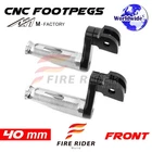 40MM Adjustable Silver Rider Foot Pegs Shinobi For GSX1300R Hayabusa 08 09 10 11 New. Price: $70.30.
