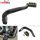 Black Brake Lever Arm Peg Pedal Mx Style For Harley Dyna Fxd Mid-control Models New. Price: $58.86.
