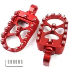 Red Cnc Motorcycle Wide Foot Pegs Aluminum 360 Rotating Adjustable Pedals New. Price: $40.88.