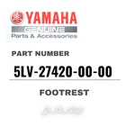 Yamaha Genuine Oem Parts Footrest 5LV-27420-00-00 For FZ1 New. Price: $134.81.