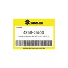 Suzuki Genuine Bracket,fr Footrest,r 43511-25L00 New. Price: $109.45.