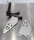 09-26 Kawasaki Ninja ZX6R ZX636 Front Left Foot Peg W/ Mount & Both Heel Guards Used. Price: $35.34.