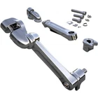 Ciro 60200 Chrome Adjustable Passenger Peg Mounts For 93-25 Harley Touring New. Price: $169.99.