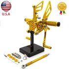 For GSXR600 GSXR750 1996-2005 Cnc Rearset Footrest Footpegs Gp Pedal Adjustable New. Price: $101.17.
