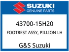 Suzuki Oem Part 43700-15H20 Footrest Assy, Pillion Lh New. Price: $182.52.