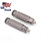Fxcnc Motorcycle Gray Pegs Rear Set Footrest Racing Pedals Steps Aluminum New. Price: $18.41.