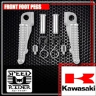 Front Silver Pegs Footrest Set Kawasaki Ninja ZX6R ZX9R ZX10R EX650 New. Price: $16.90.