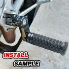 Black M-grip 1.5" Cnc Adjustable Front Foot Pegs For Monster 1100 08-10 12 New. Price: $63.09.