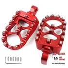Red Cnc Motorcycle Pegs - 360 Roating Aluminum Wide Foot Adjustable New. Price: $41.54.