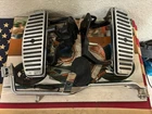 2002 Harley Flstc Softail Heritage Left Right Chrome Floor Board Set 33630-00A Used. Price: $499.95.