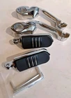 Long Mount Foot Pegs 1-1/4" 32MM Crash Bar For Harley Street Glide Road King New. Price: $61.00.