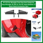 Heavy Duty Black Metal Foot Pegs For Jeep Wrangler Jk/jl & Gladiator Jt, 2PCS New. Price: $39.59.