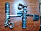 Kuryakyn Riders Pegs W/ Heel Rest & Hwy Bar Mounts - Iso Series Stirrups Used. Price: $110.00.