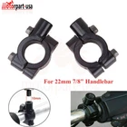 2X Universal Mirrors Mount Bracket Clamp 22MM 7/8" Handlebar Motorcycle Atv Utv New. Price: $9.99.