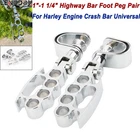 1" 1-1/4" Motorcycle Engine Crash Bar Highway Foot Pegs For Harley Touring Dyna New. Price: $33.29.