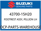 Suzuki Oem Part 43700-15H20 Footrest Assy, Pillion Lh New. Price: $170.58.