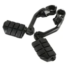 1-1/4"BLACK Highway Engine Guard Long Angled Foot Pegs Mount Fit For Harley Dyna New. Price: $29.50.