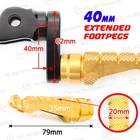 For Aprilia Shiver 900 17-18 Mccp 40MM Extended Gold Front Foot Pegs New. Price: $65.29.