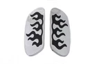 Passenger Footboard Set With Flame Design For Harley-davidson New. Price: $160.99.