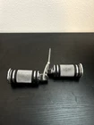 Harley-davidson Chrome & Rubber Shorty Billet Knurled Footpegs 50976-99A Used. Price: $23.99.