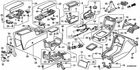 Genuine Honda Bracket Rear Console Box 83408-SV4-A01 New. Price: $28.85.