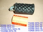 Suzuki TC100 TC125 TS100 TS125 TS185 TS250 TS400 Front Footrest Nos 43560-25000 New. Price: $69.99.