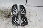 Harley Touring Softail Oem Flames Front And Rear Floorboard Insert Set Used. Price: $300.00.