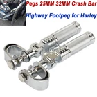 1" 1-1/4" Motorcycle Highway Foot Pegs For Harley Touring Sportster Xl Softail New. Price: $35.99.