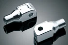 Kuryakyn 8802 Tapered Peg Adapters For Honda, Suzuki, Triumph & Yamaha, Chrome New. Price: $54.99.